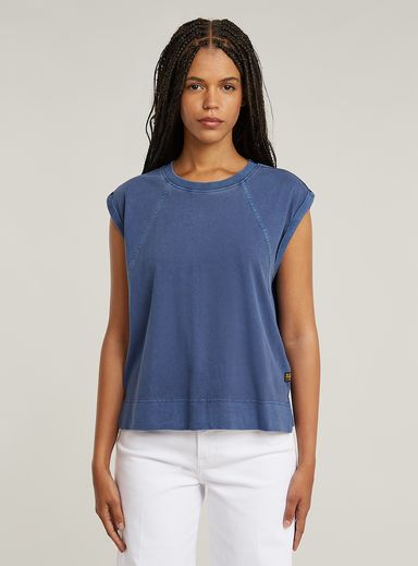 Back Zip Overdyed Top